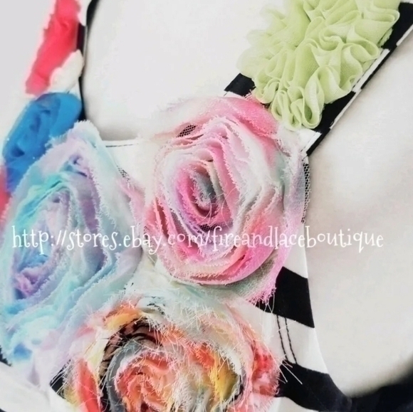 FERATELLI BOUTIQUE NEIMAN MARCUS 4D FLORAL TANK SZ S - Picture 5 of 9